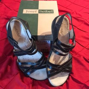 Josef  Seibel black sandals